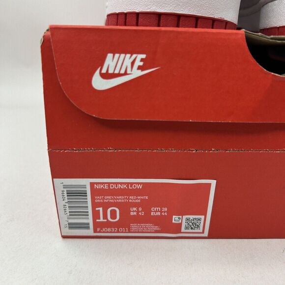 Nike Shoes Dunk Low “Vast Grey Varsity Red” 2023 - Picture 5 of 5